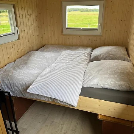 Blauer Wagen Im Gruenen Campsite